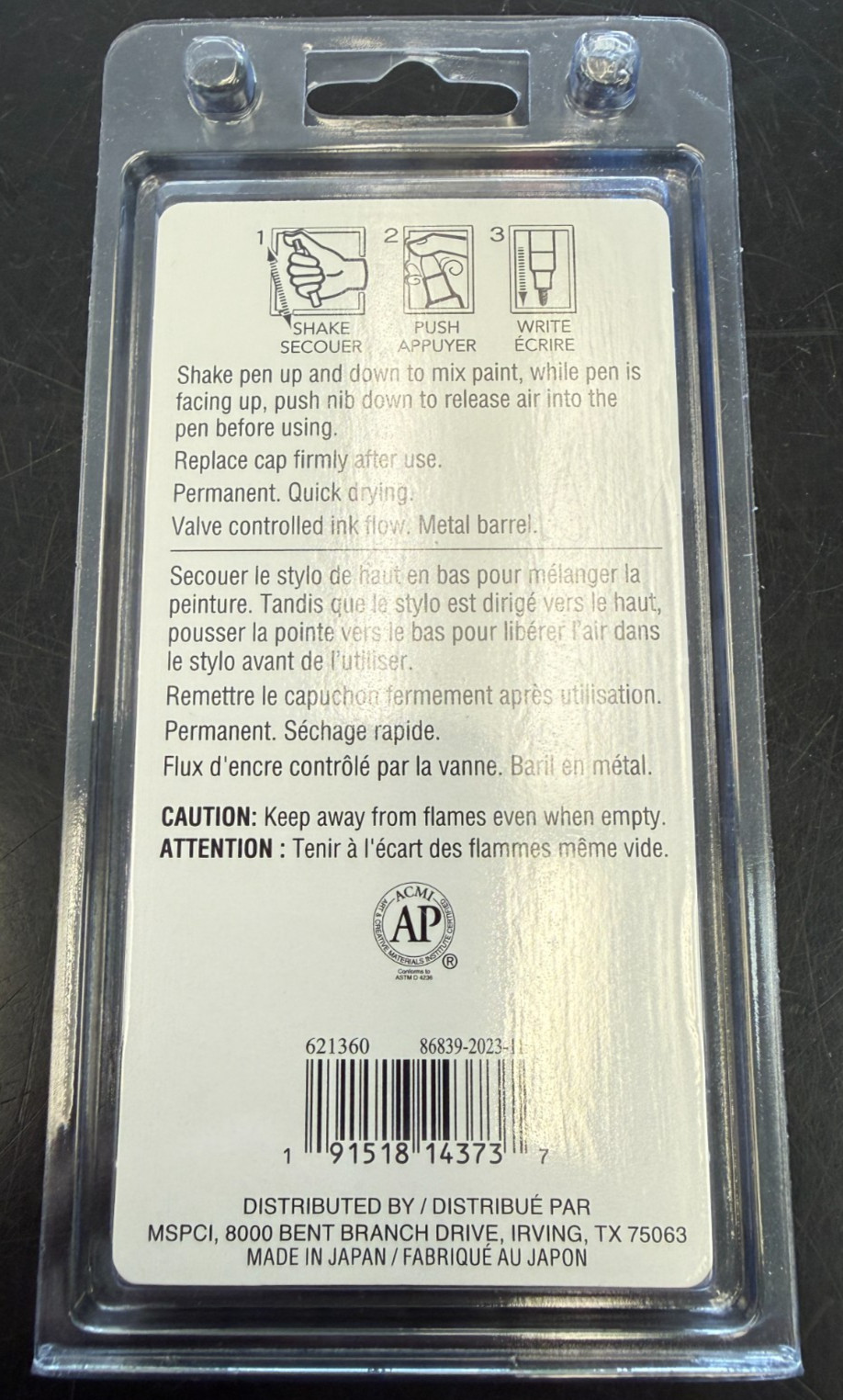 CRAFT SMART 621360 MULTI SURFACE PREMIUM OIL-BASED PAINT PENS ASSORTED 6 PACK