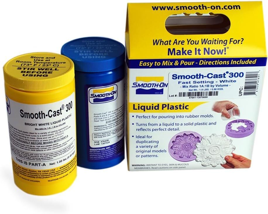 Smooth-cast 300 – Plastico Liquido Blanco Brillante De Viscosidad Ultrabaja -…