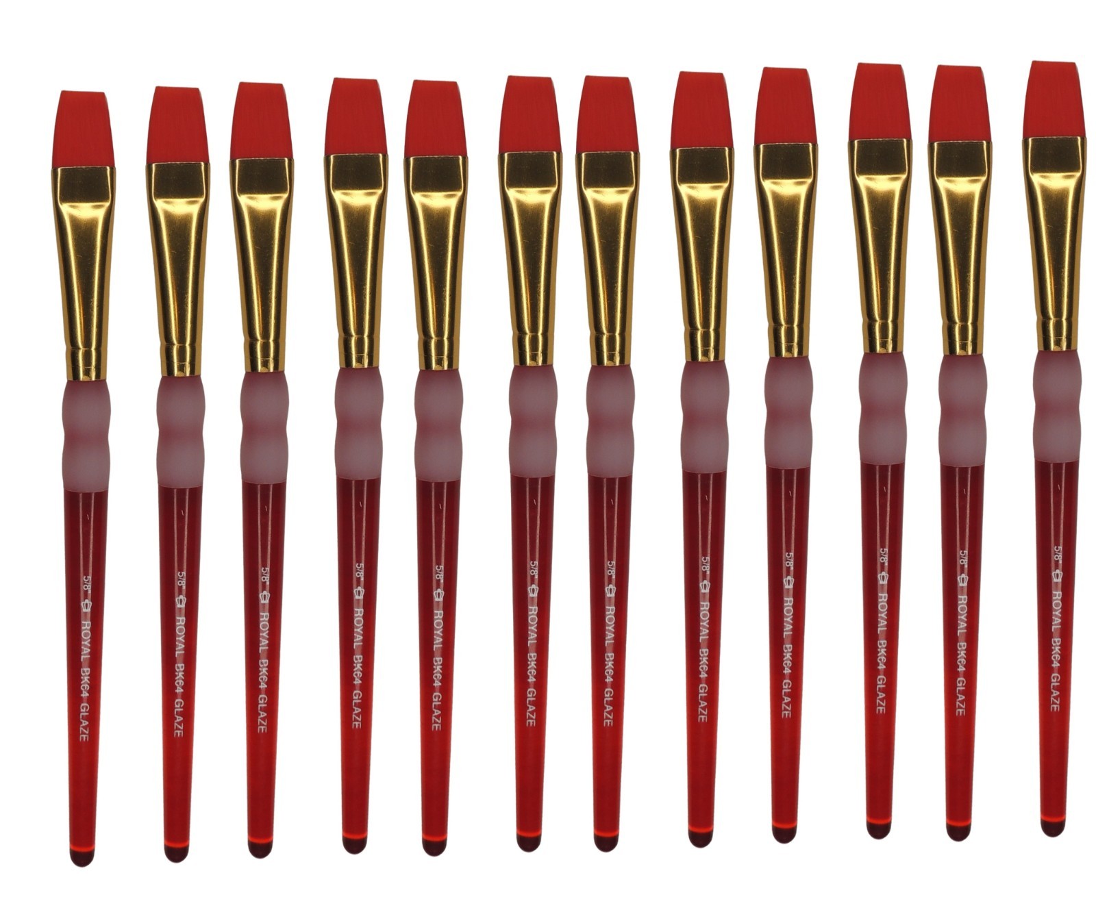 Royal Brush BK64-5/8″ Big Kids Shader/Glaze Size 5/8″ Package of 12 brushes