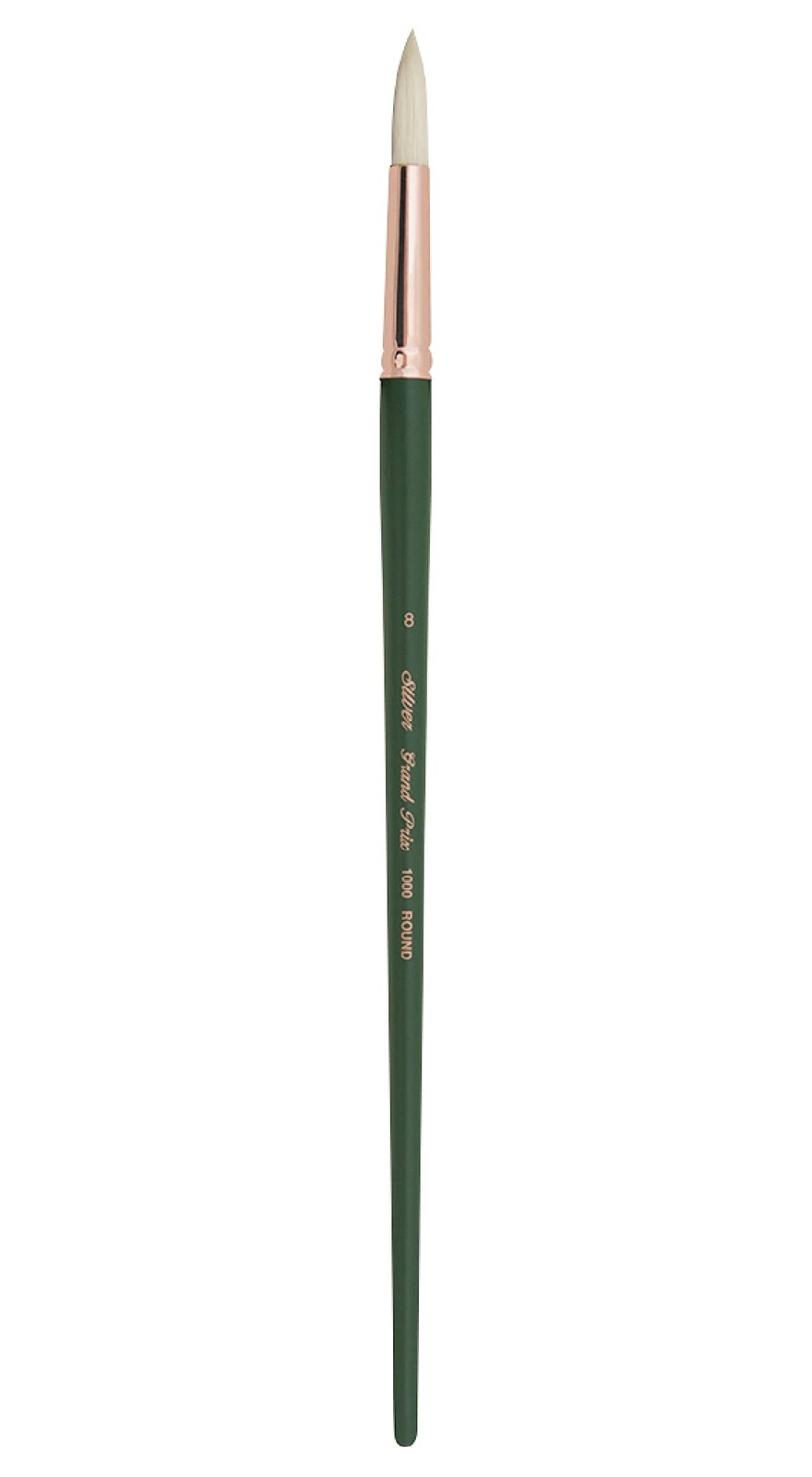 1000-8 Grand Prix Round Paintbrush for Oil Painting Size 8 Long Handle