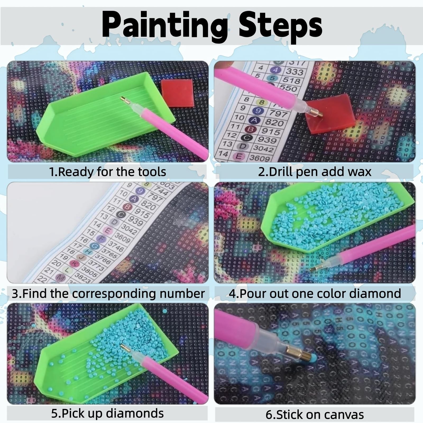 5D Diamond Painting Kits for Adults, Cute Sleeping Rabbit Full Round Drills Gem