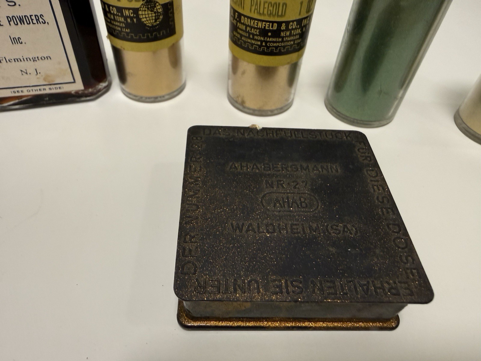 Vintage Bronze Powder Lot U.S. Bronze + Venus Bronzing Liquid Gilding Set
