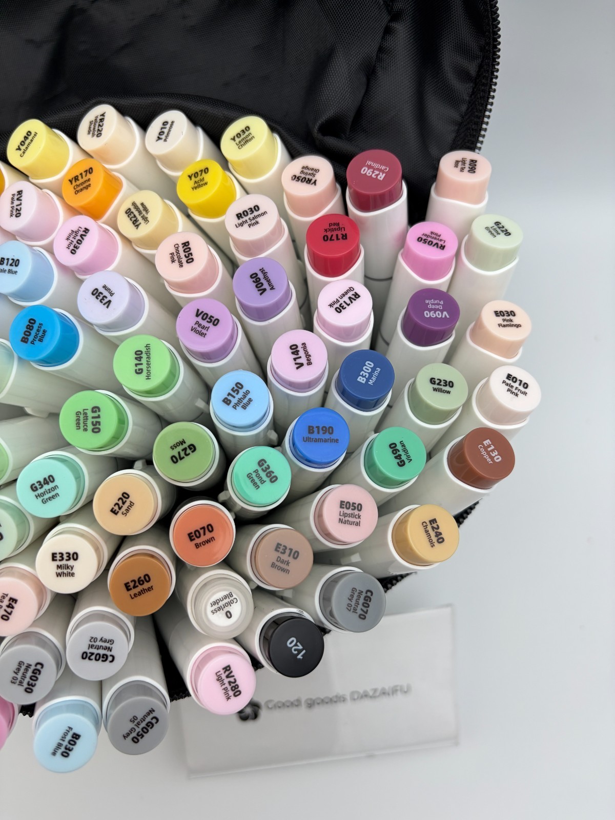 Rare 19 Colors Japan Limited Ohuhu 80 Pastel Markers Brush & Chisel B170 missing