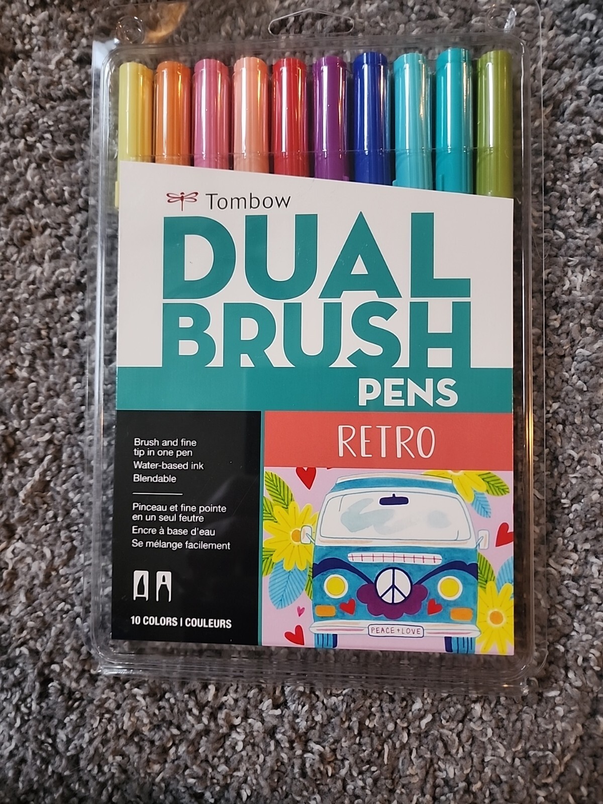 Tombow Dual Brush Pens Art Markers Brush and Fine Tip, Retro