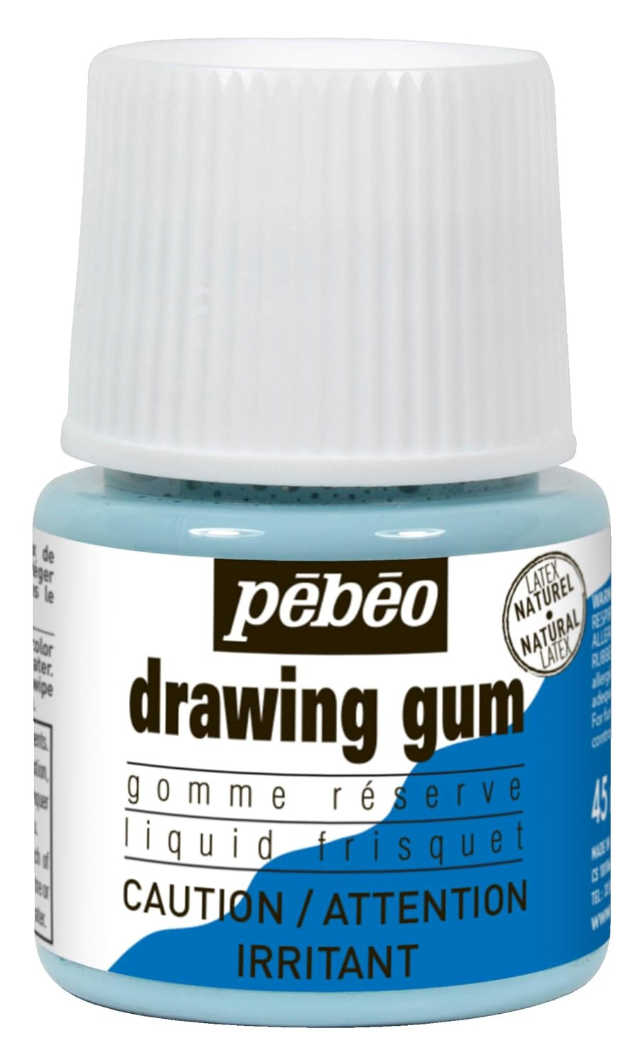 Easy Peel Liquid Latex Masking Fluid – Drawing Gum – Dries Quickly – for Ink – W
