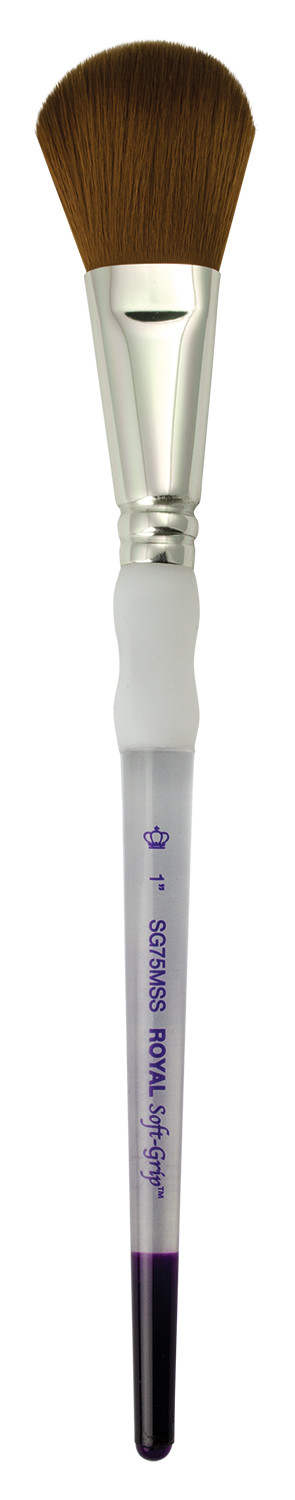 Royal Soft Grip Synthetic Sable Oval Mop Artist Brush – 1/2″, 3/4″ or 1″