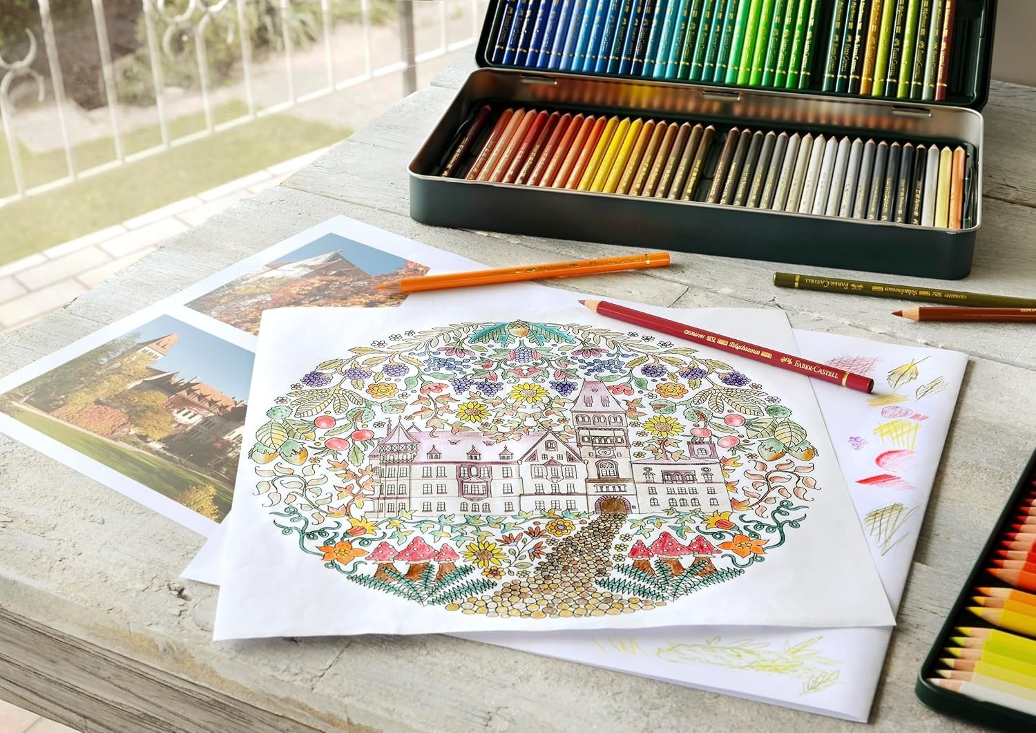 Professional Quality Color Pencils Tin – 120 Colors