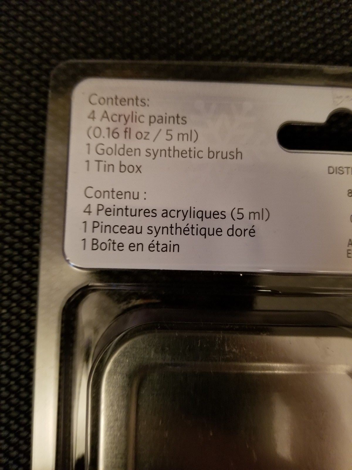 Artists Loft Acrylic Paint 6 Piece and Acrylic Synthetic Hair Brush Tin Sets Lot