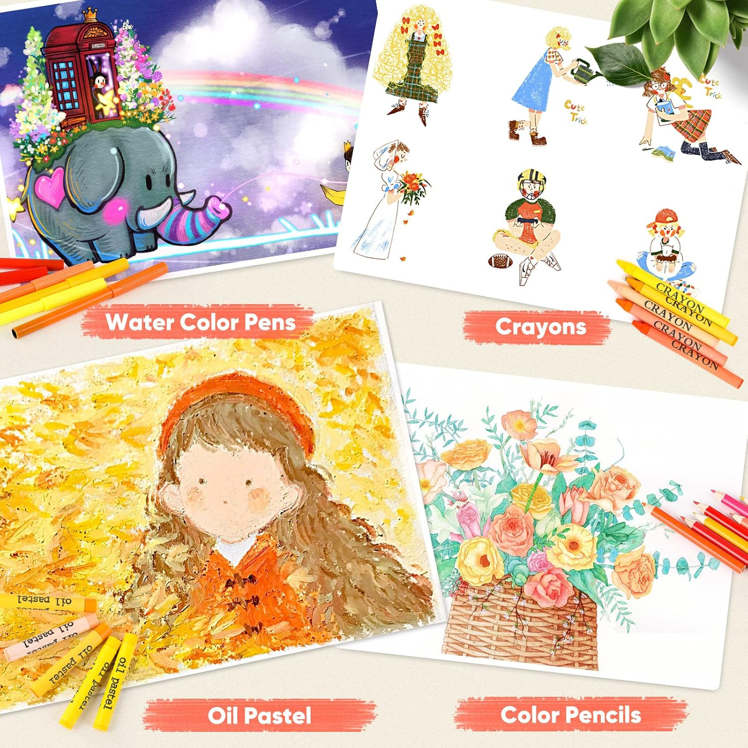 Arts and Crafts Supplies, 3-Pack Drawing Painting Set for Kids Girls Boys Teens,