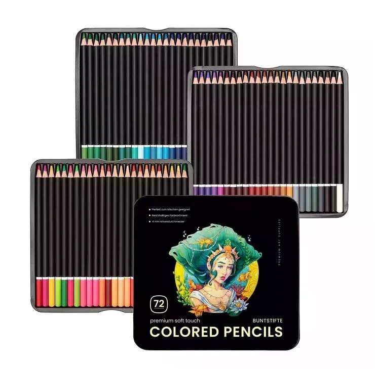 Premier Colored Pencils 72 Pack – Drawing Artist Kit BEST SELLER Free Shipping