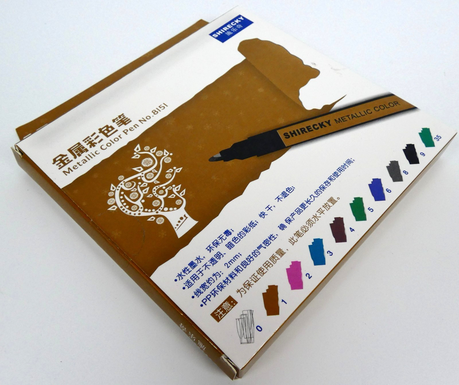 Premium Metallic Marker Pen Set – 10 Assorted Colours for Cardmaking & Scrapbook