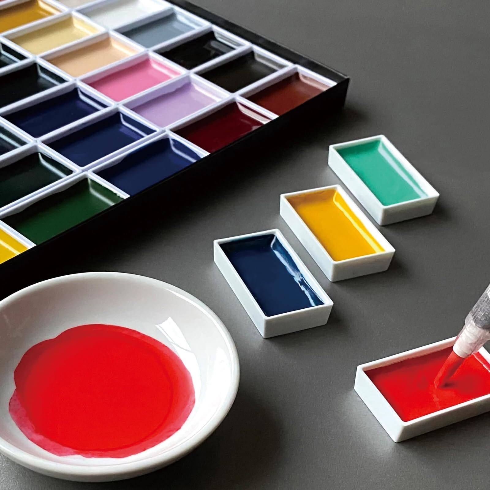 Kuretake Gansai Tambi 48 Colours Watercolor Paint Set Aussie Seller