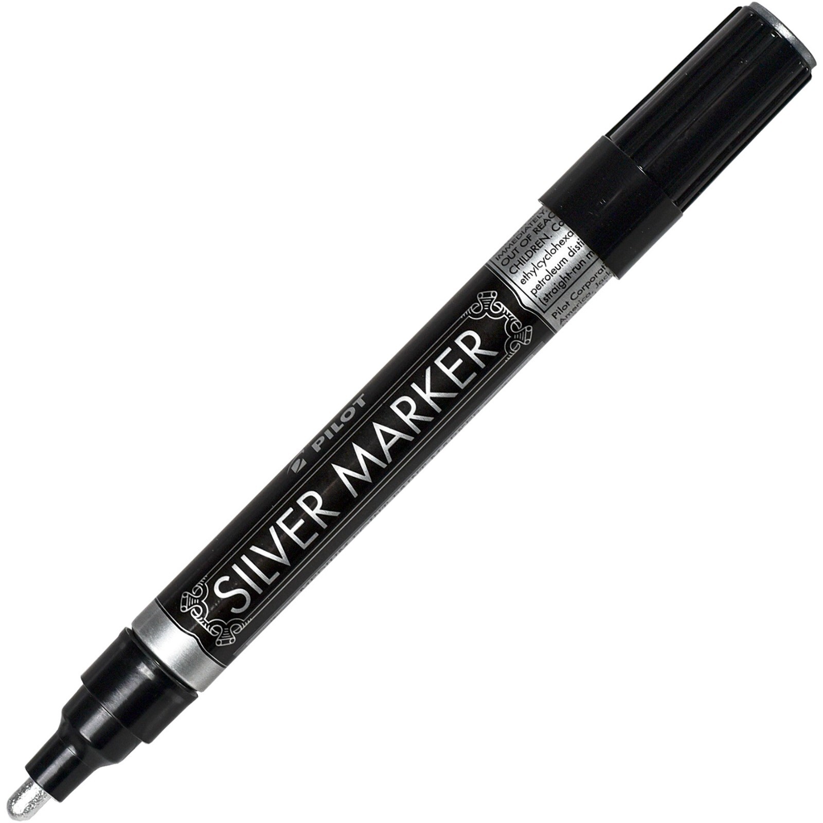 Pilot Silver Metallic Paint Marker 41800, 2.0mm Medium Point
