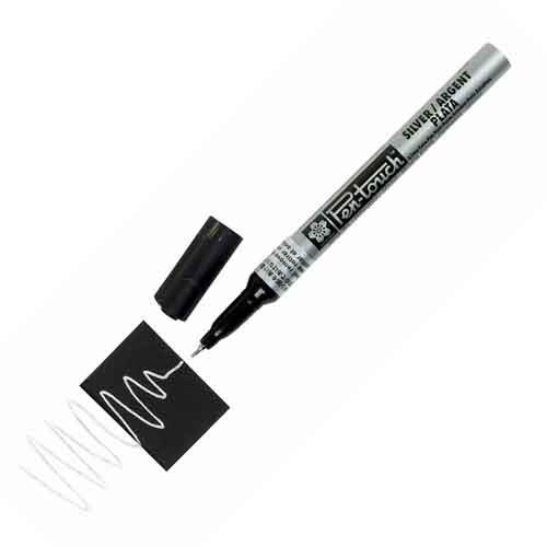 Sakura PenTouch Marker X-Fine 0.7mm Silver Paint Low Odor Best on Hard Surfaces