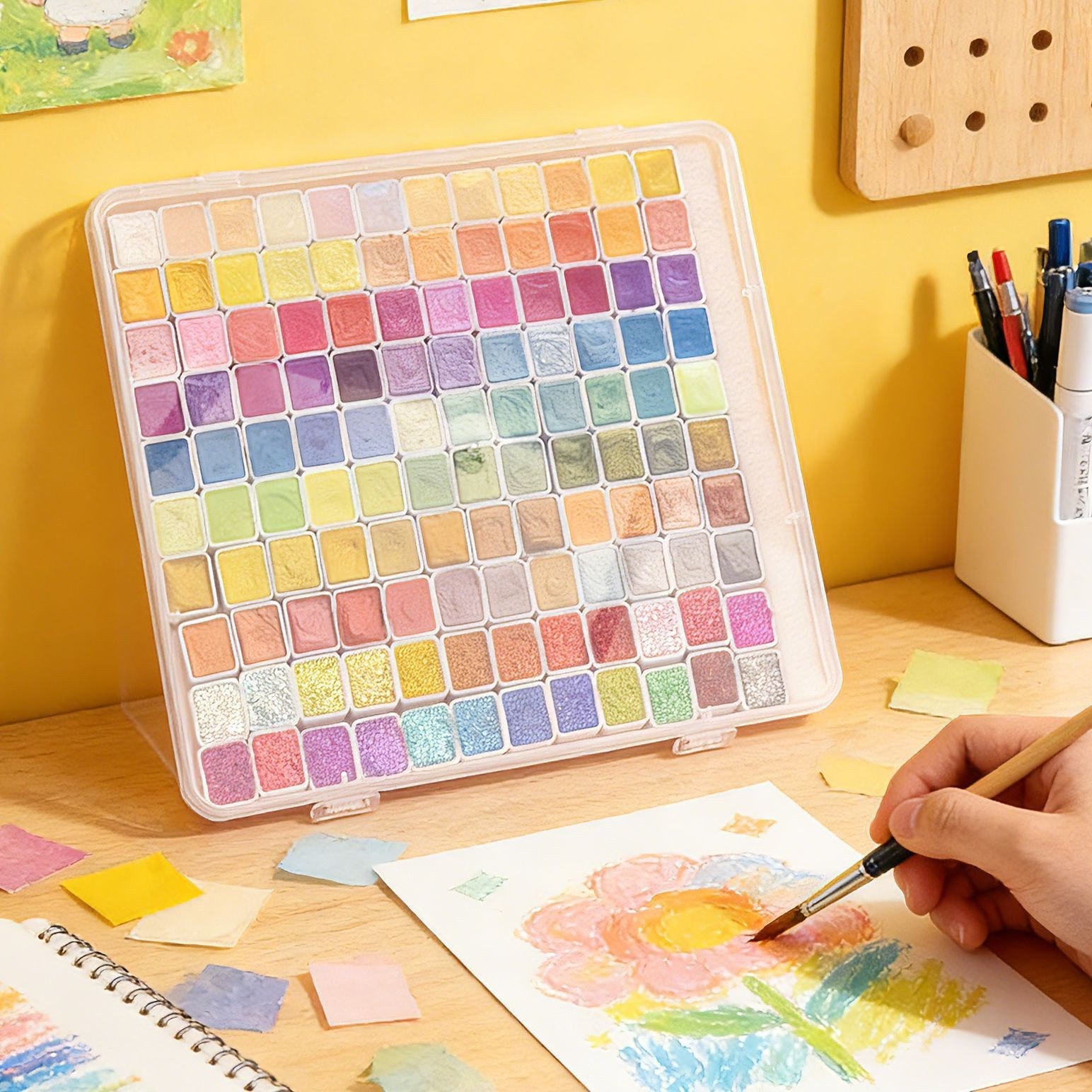 Unbranded Watercolor Portable Sketching Gouache Paint Set Art Supplies