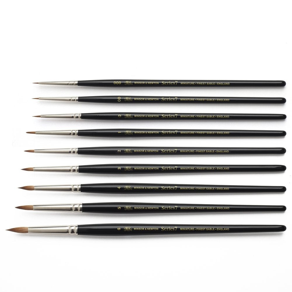 Winsor & Newton Series 7 Kolinsky Sable Miniature Watercolor Brush – SH #2