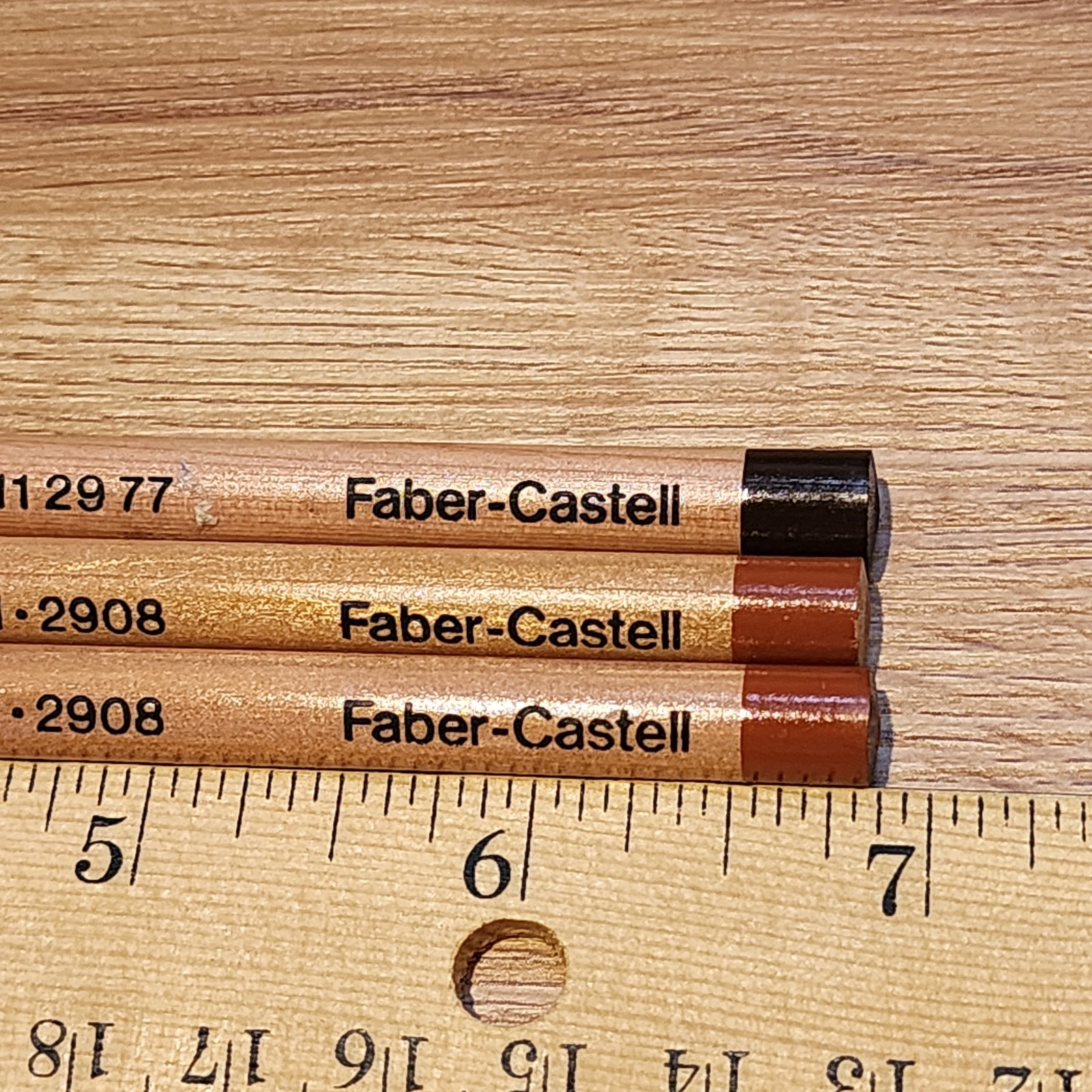 3 Vintage West W Germany Faber-Castell Pitt Pastel Pencils Sanguine & Sepia Dark
