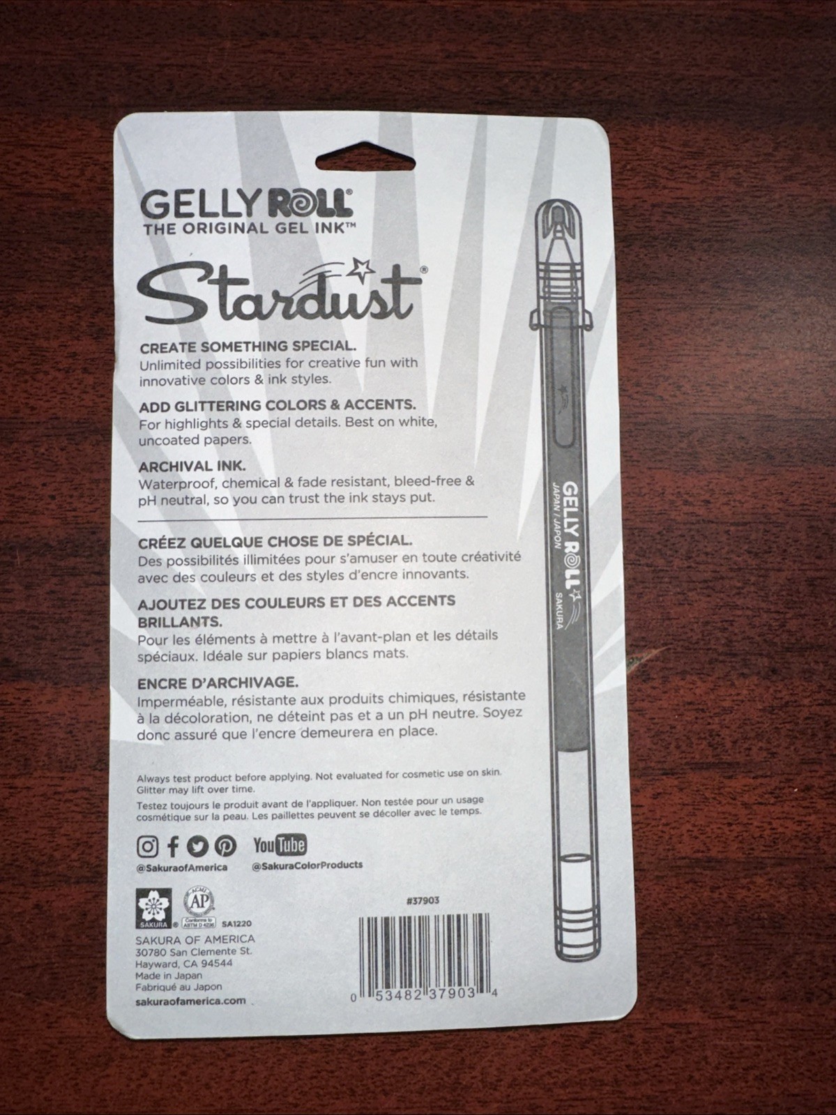 Gelly Roll Stardust Bold Point Pens 6/Pkg-Galaxy Collection