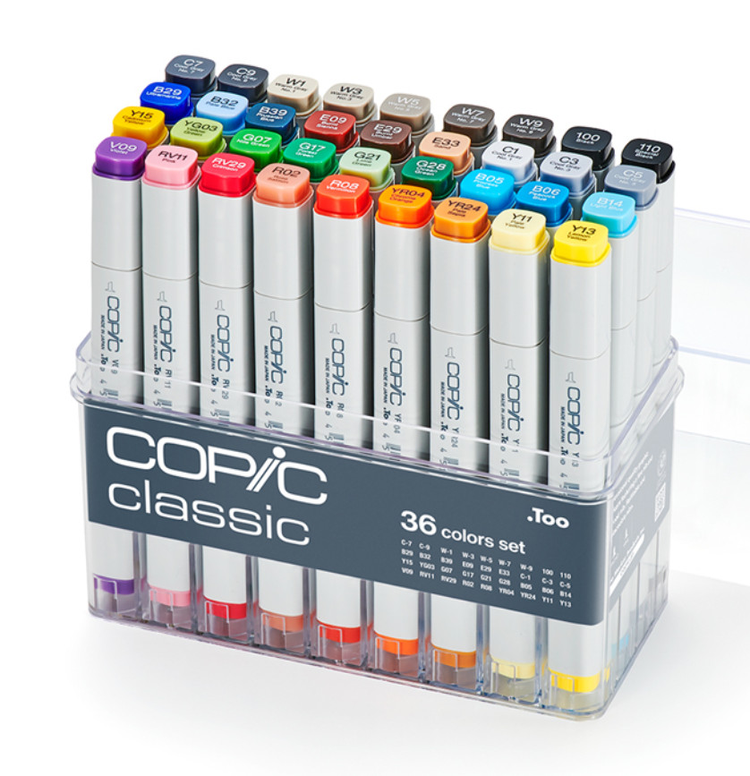 【COPIC CLASSIC】 Manufactured by TOO [36 color set] ~Normal model~ premium manga