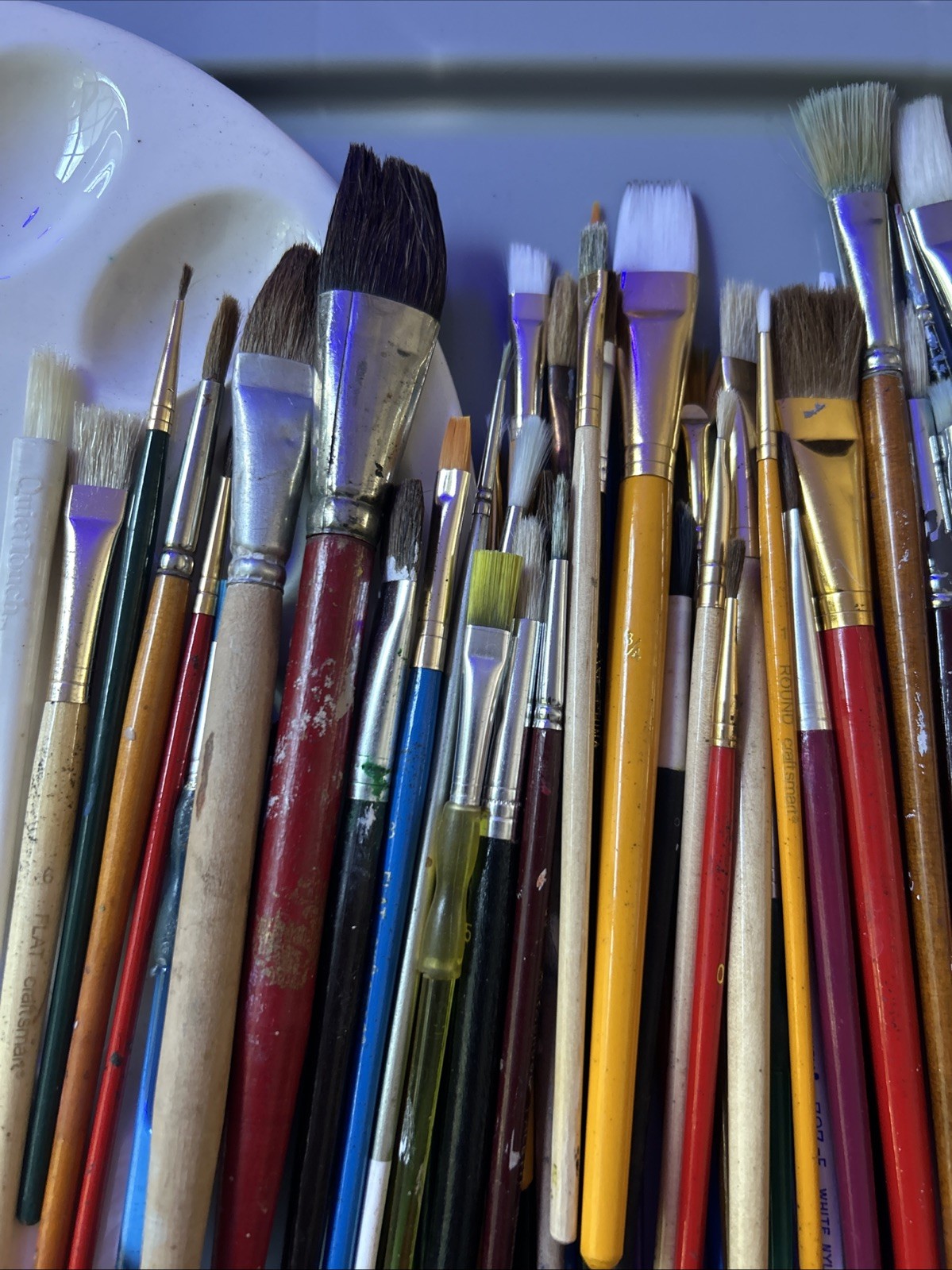W. Germany Simmons Leow Winsor & Newt Grumbacher & More Brush Lot Of 95+ Vintage