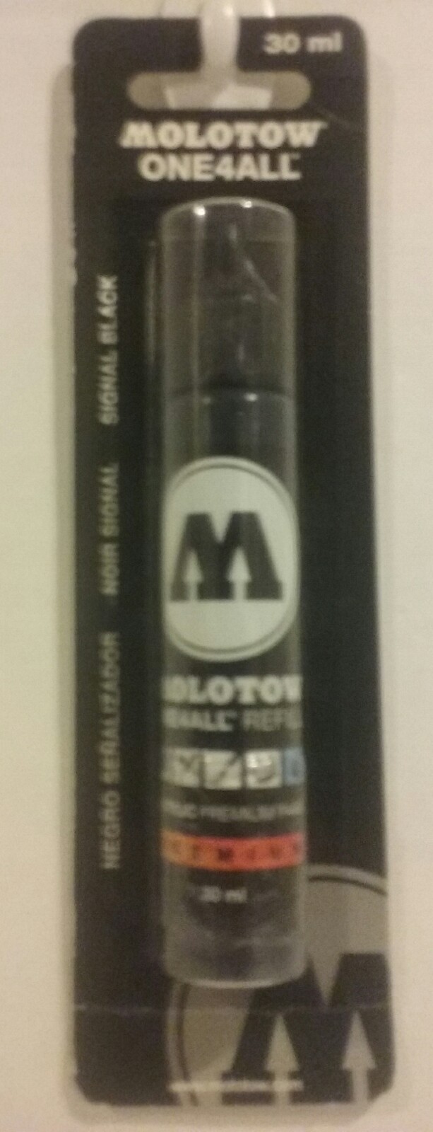 Molotow 30ml. Acrylic paint Signal Black refill