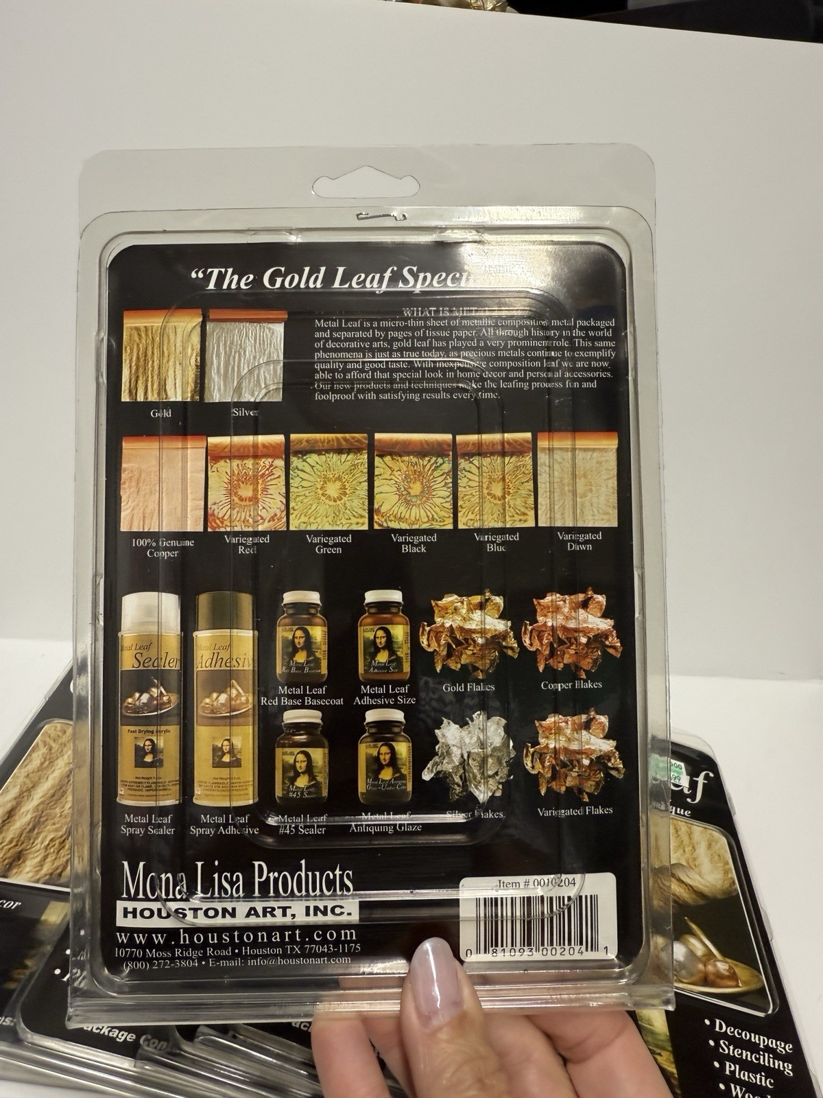 Mona Lisa Gold & Copper Leaf Sheets 25 Ct (5.5” X 5.5”) Metal Leaf Gilding Lot