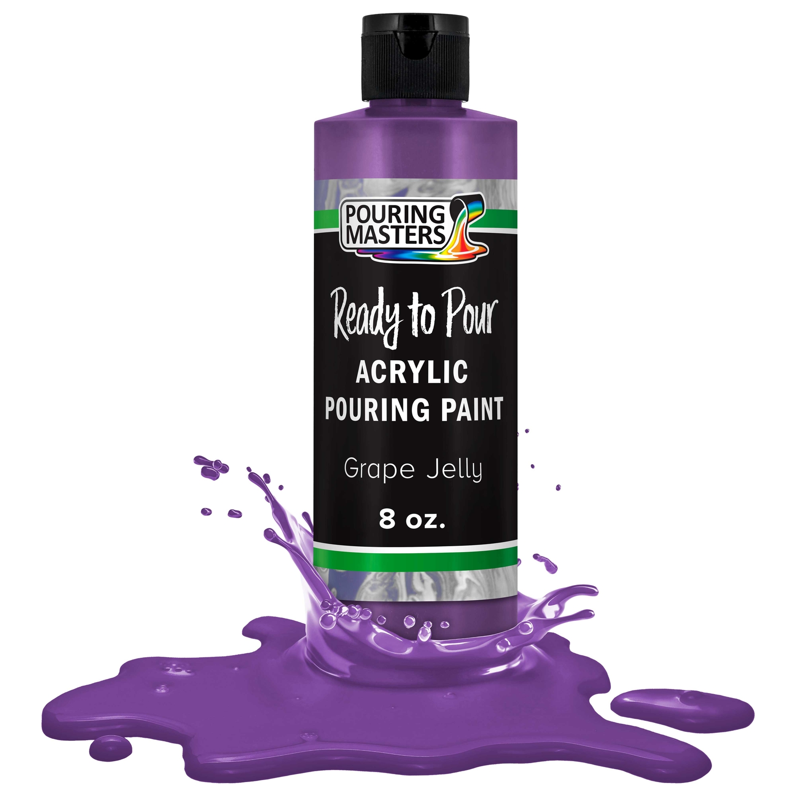 Pouring Masters Grape Jelly 8-Ounce Bottle of Water-Based Acrylic Pouring Paint