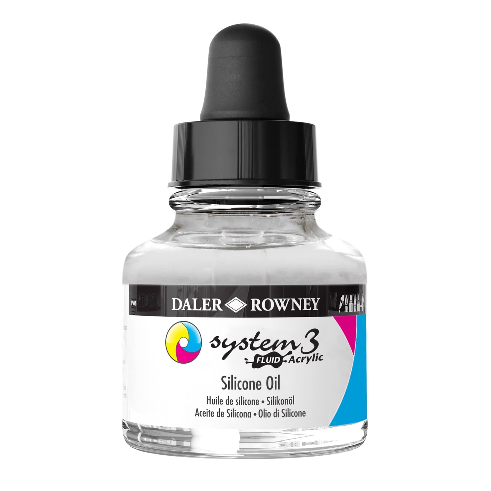 System3 29.5ml Silicone Oil for Acrylic Pouring Fluid Acrylic Medium – Multiu…