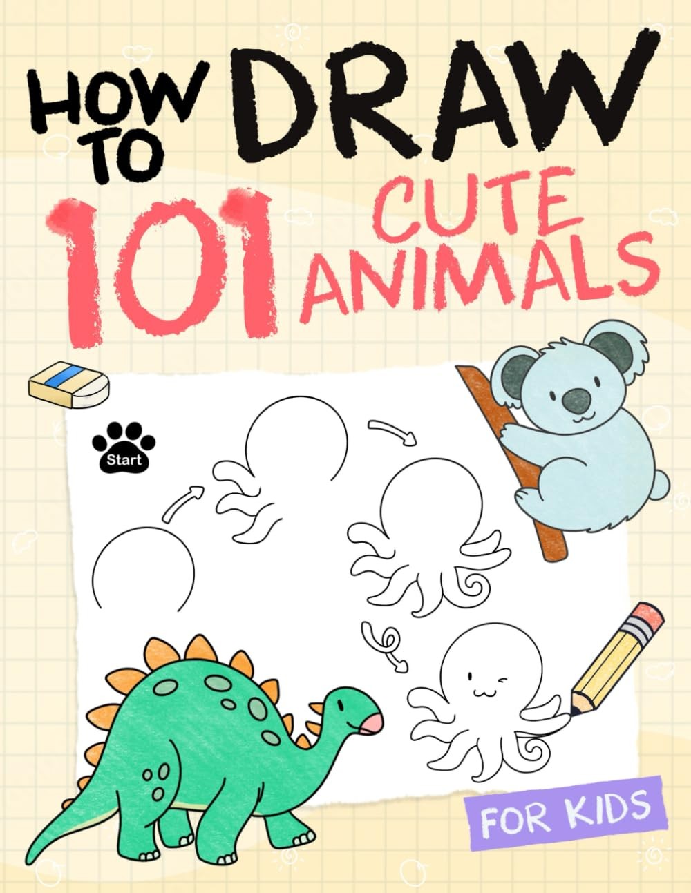 How To Draw Animals For Kids Simple And Easy Drawing Book To Learn How To Dra…