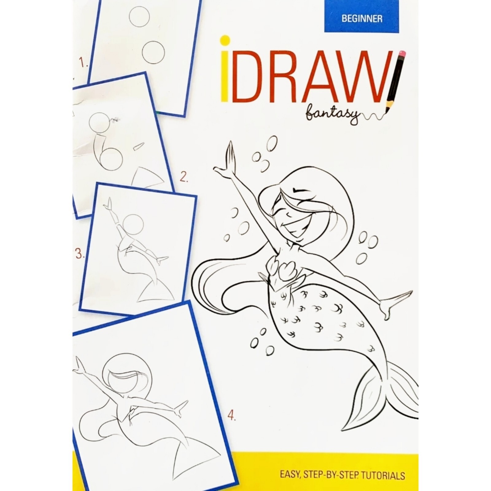 iDraw Book for Beginners Fantasy Easy Step By Step Tutorials mermaid Book