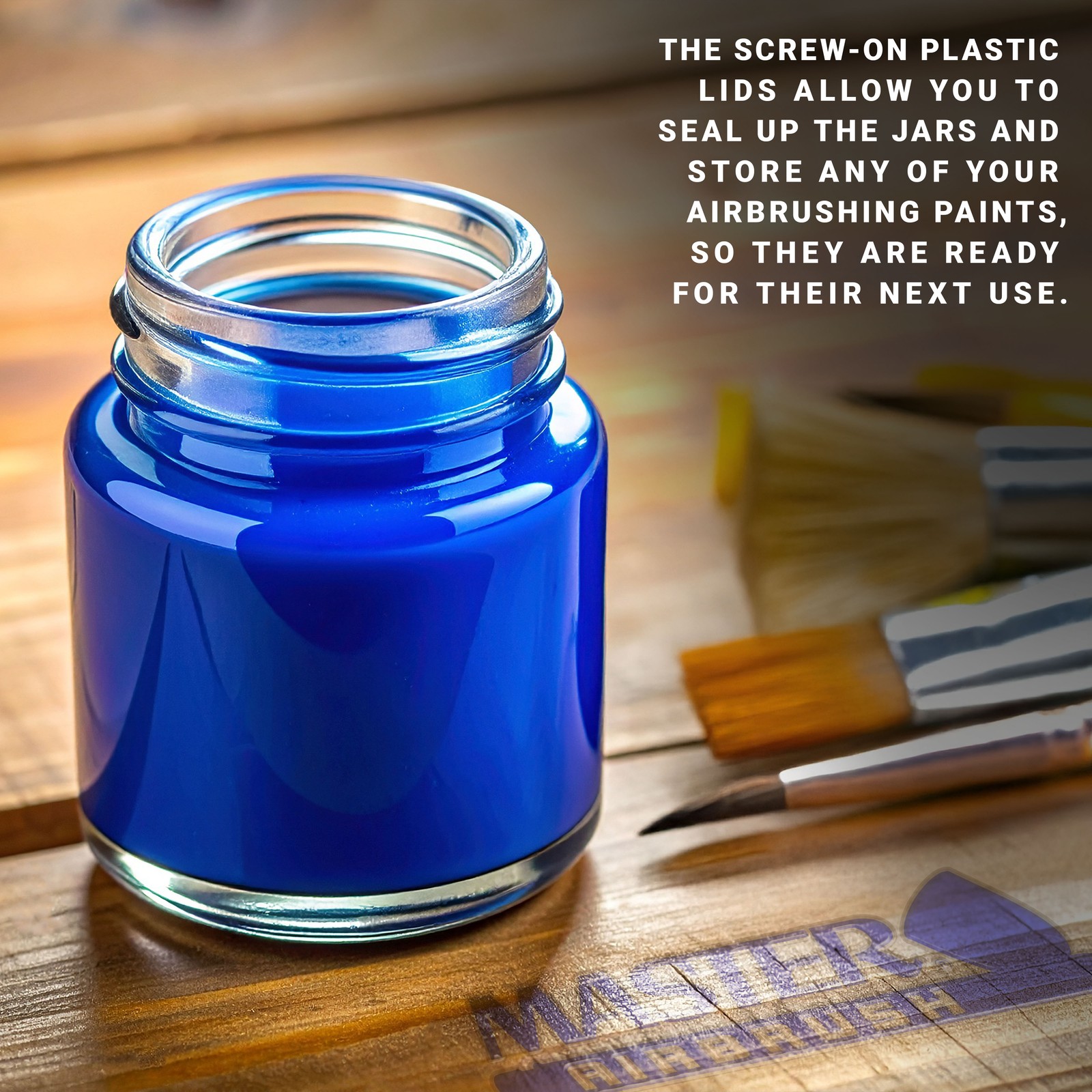 10pk Airbrush 3/4oz Glass Jar Bottles 30° Angle Adaptor Lid Assembly Dual-Action
