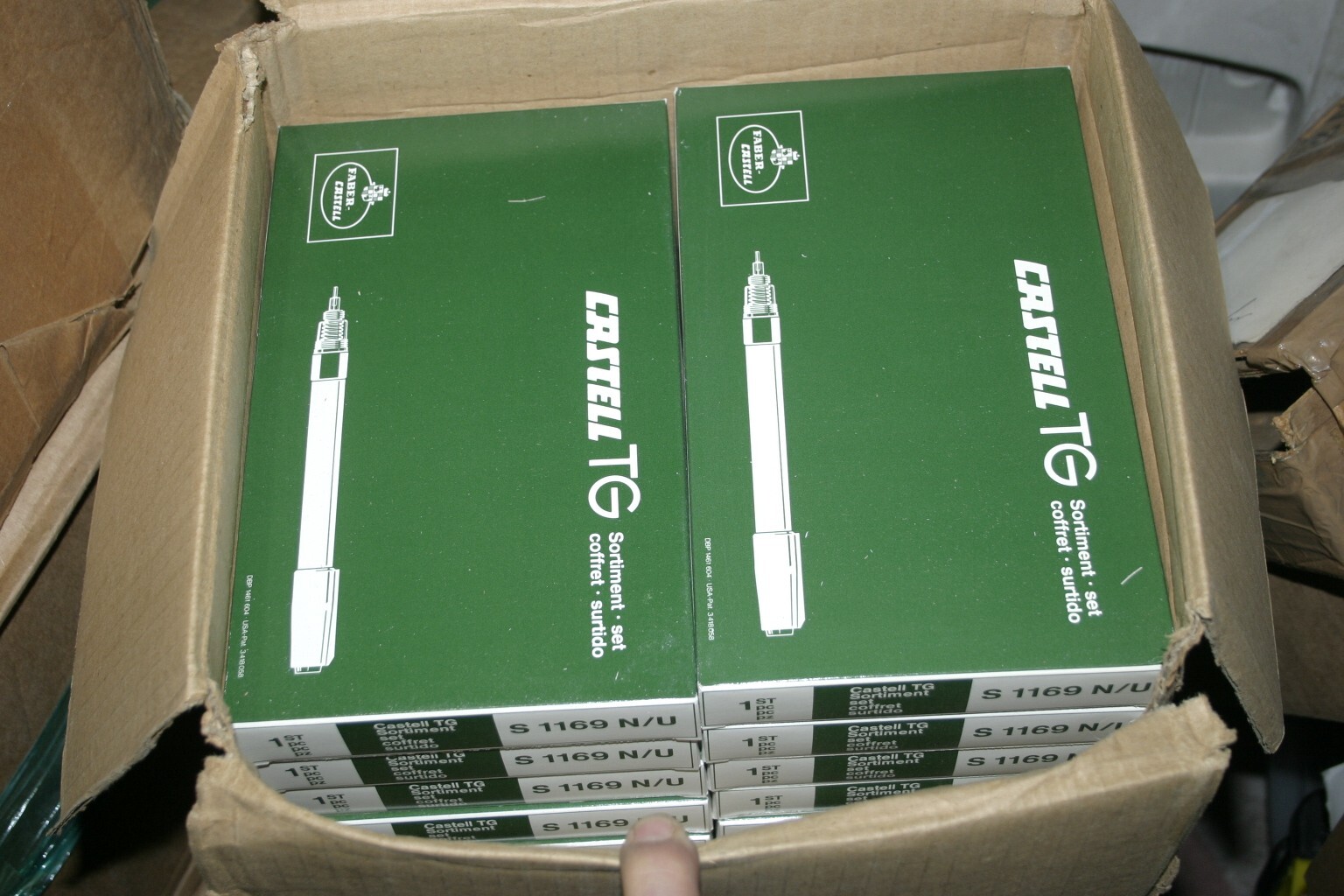 New NOS Faber Castell TG Technical 9 Pen Set made Germany Drawing Drafting Art
