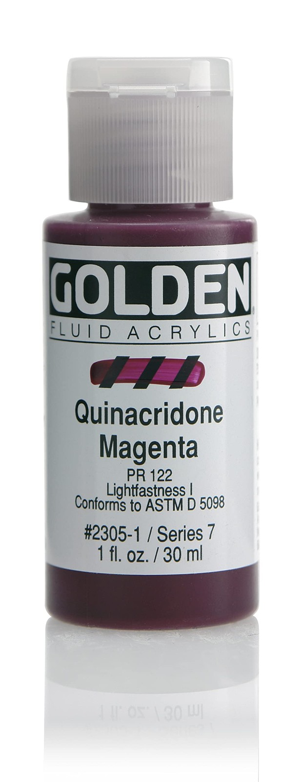 Fluid Acrylics – Quinacridone Magenta – 1 oz Bottle