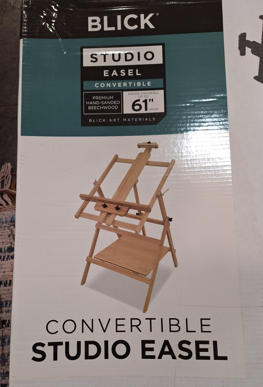 Blick Convertible Studio Easel 61”. Hand-Sanded Beechwood