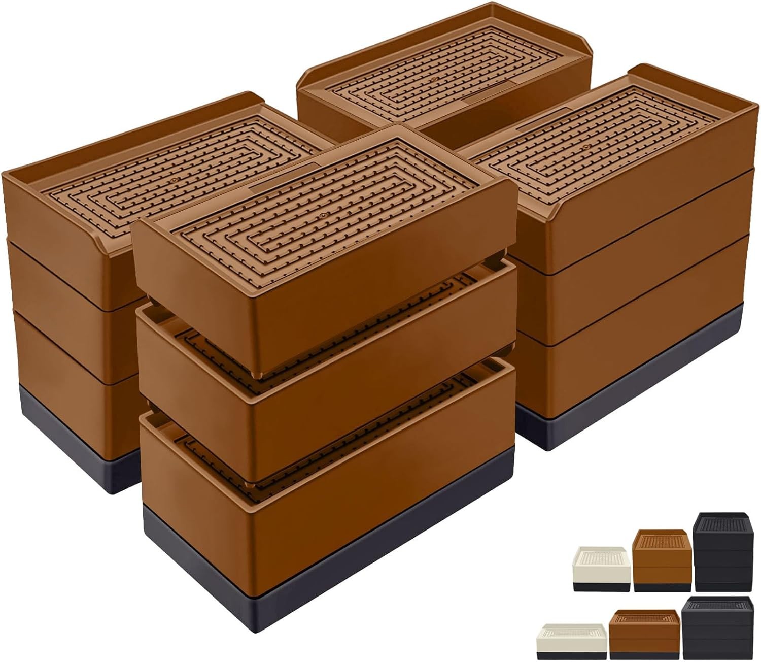 Furniture Risers 4 Inch, Heavy Duty Furniture Elevator in Heights of 1.5