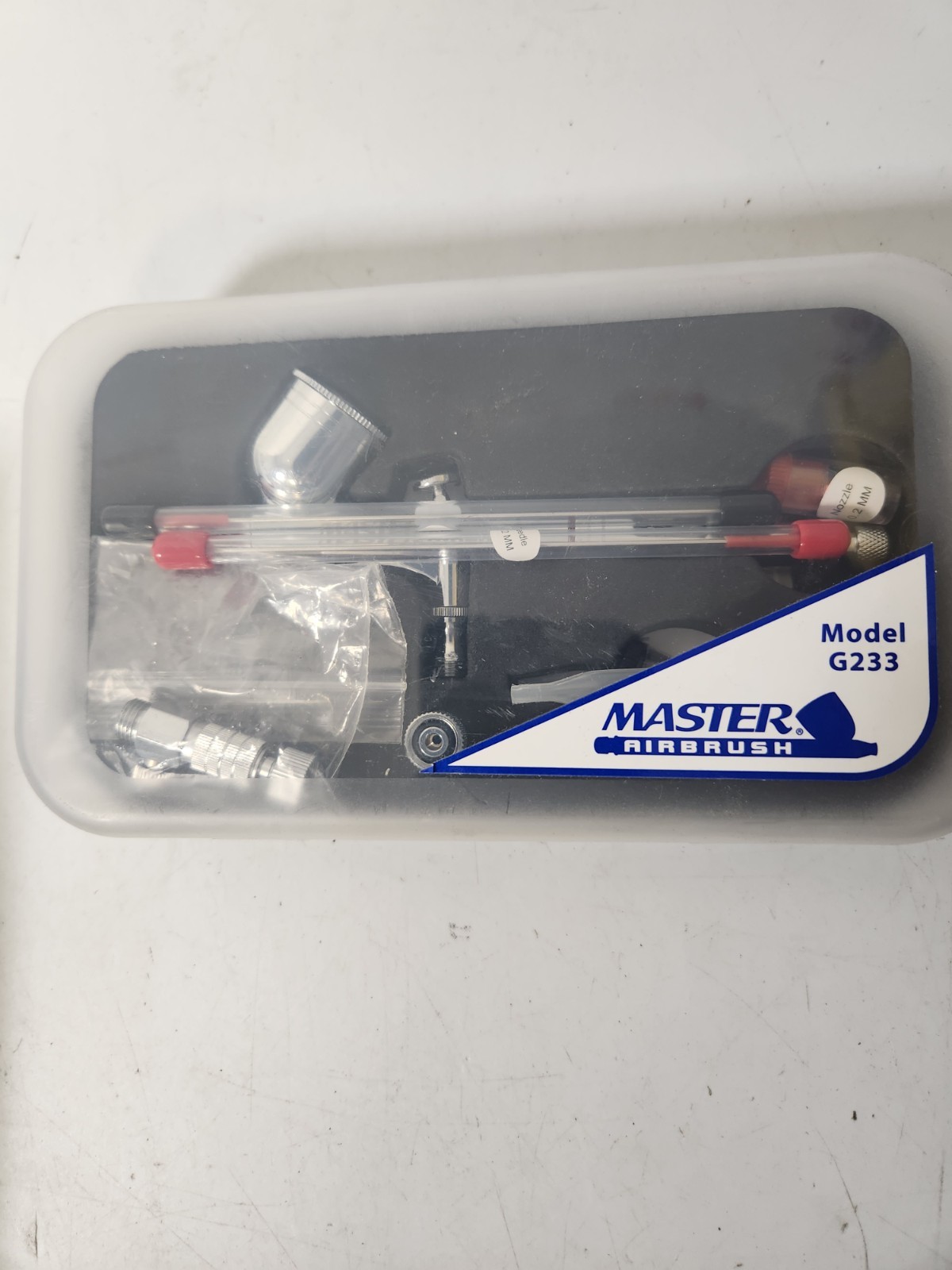 G233 Pro Set Master Gravity Airbrush Kit 3 Fluid Tips, Hobby Auto Paint Nail Art