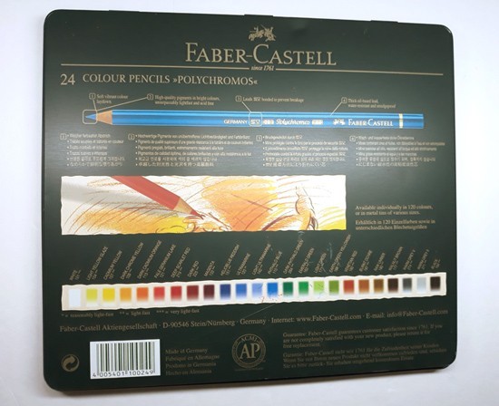 Faber-Castell POLYCHROMOS 24 Color Pencil SET ▪️ 11000 24 🔸️ Germany 🔸️ UNUSED
