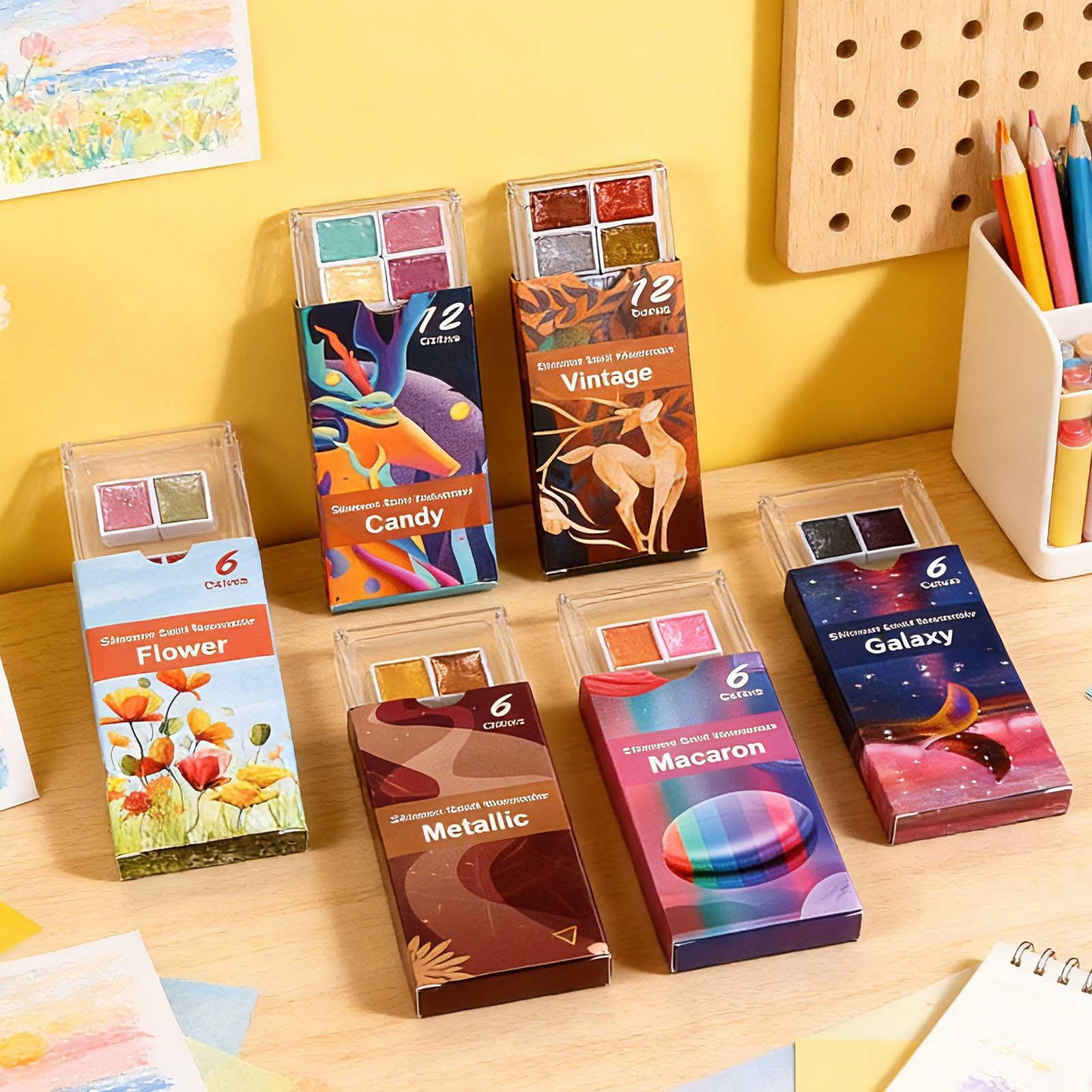 Unbranded Watercolor Portable Sketching Gouache Paint Set Art Supplies