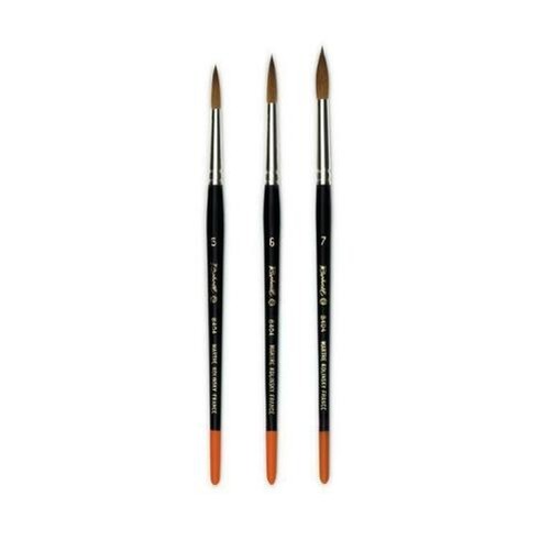 Raphael Series 8404 Red Kolinsky Sable Watercolour Brushes