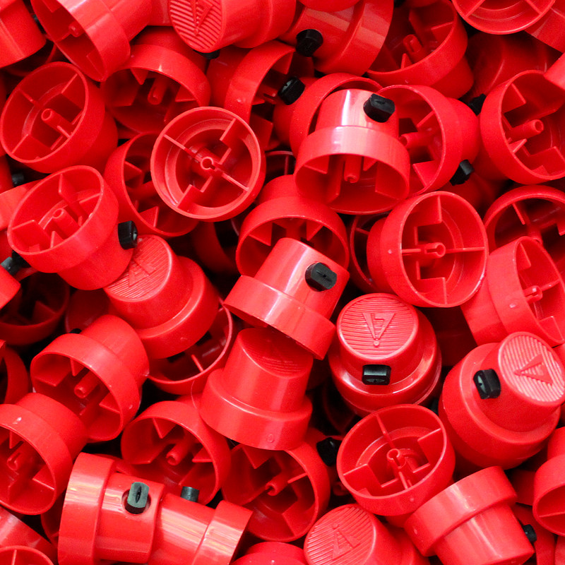 Red Transversal Calligraphy Chisel Spray Paint Caps Graffiti Art Supplies