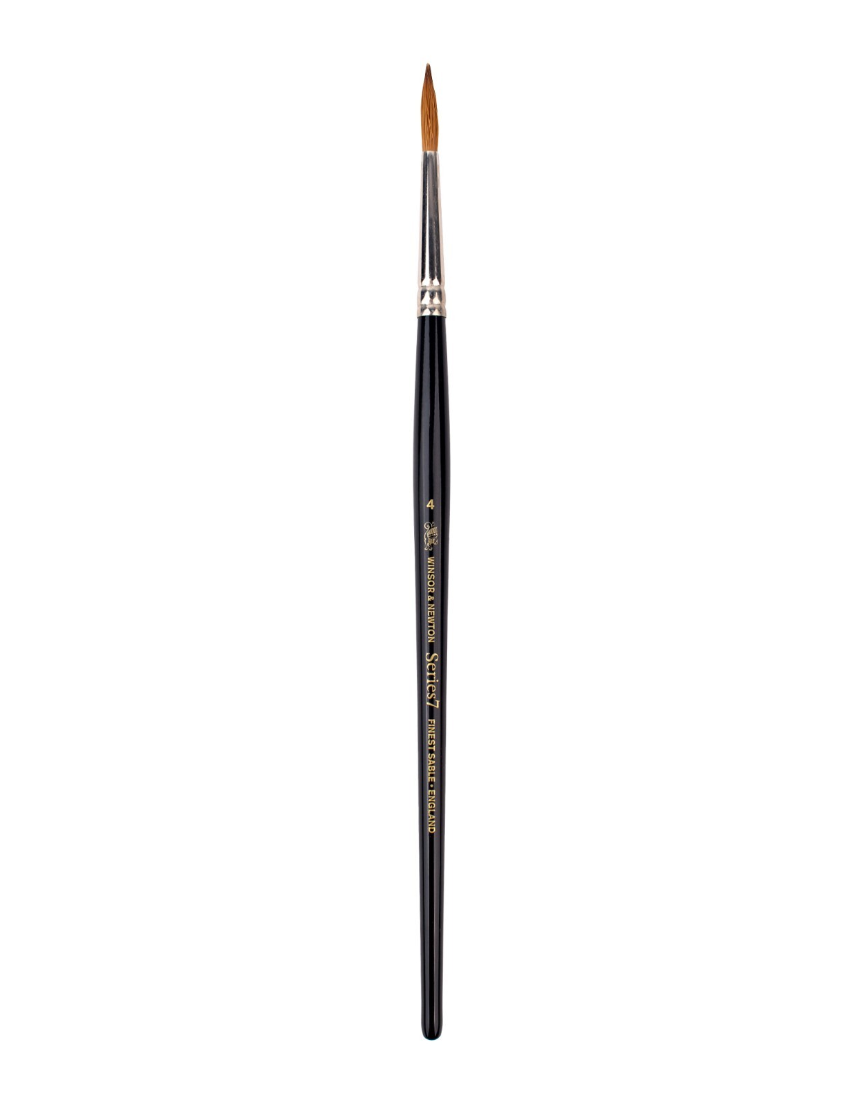 Winsor & Newton Series 7 Kolinsky Round Sable Brush, Short Handle #4