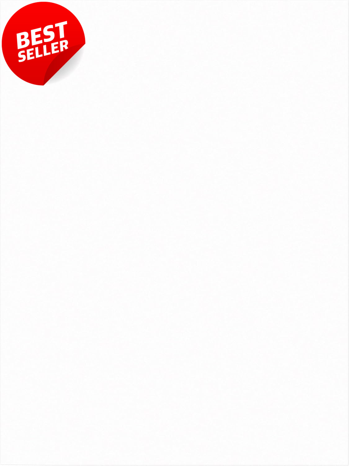 (Formerly ) Construction Paper, Bright White, 9″ X 12″, 50 Sheets