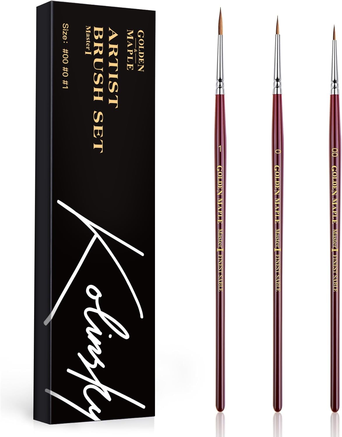Kolinsky Sable Miniature Paint Brushes, Professional Fine Detail Paint Brushe…