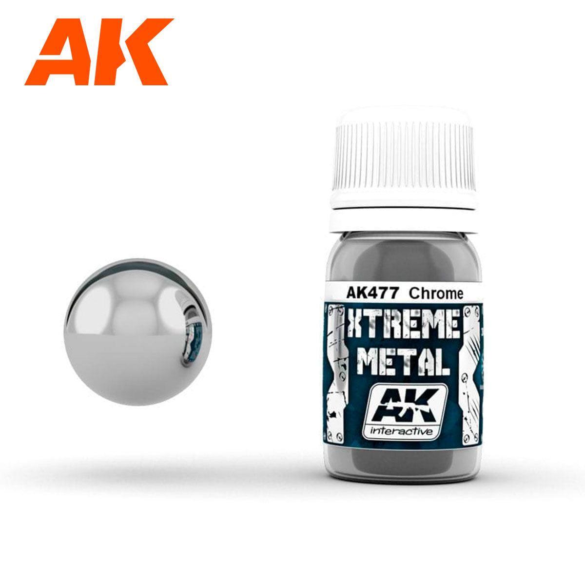AK Interactive AK477 Xtreme Metal Chrome 30ml – US