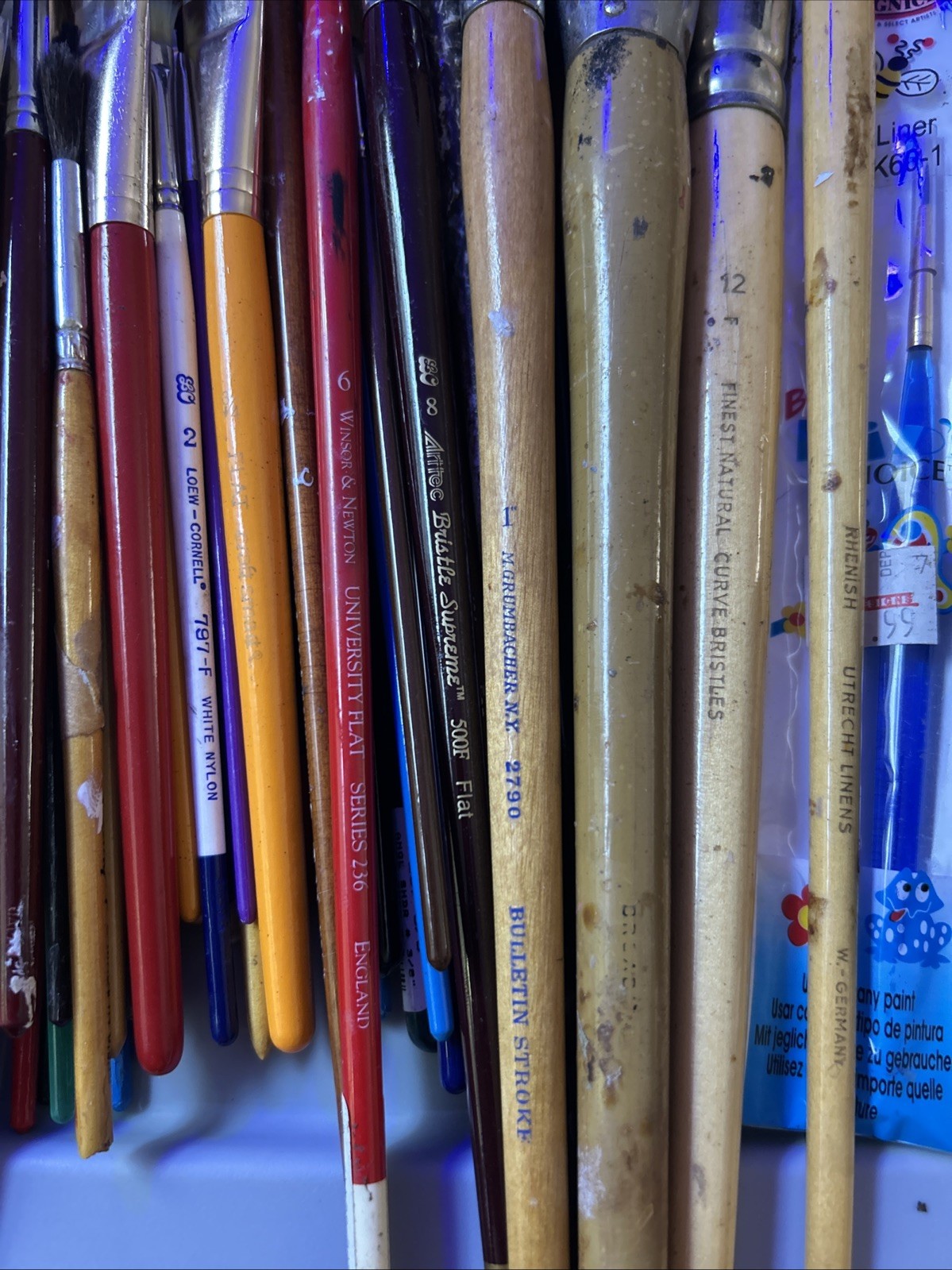 W. Germany Simmons Leow Winsor & Newt Grumbacher & More Brush Lot Of 95+ Vintage