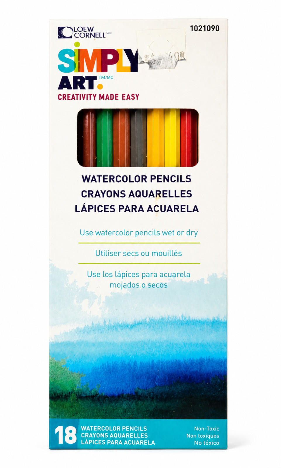 Loew Cornell Simply Art Watercolor Pencils 18 Count Colored Pencil Set Artist