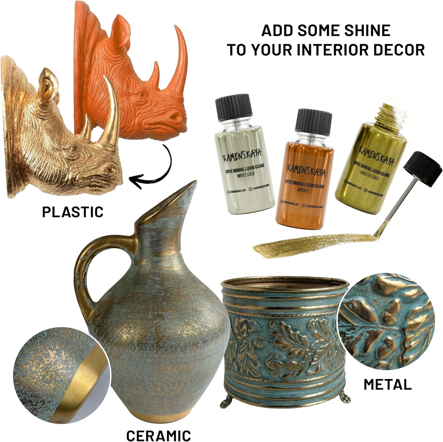Natural Metallic Copper Paint – Fast Drying 0.68 fl oz, Perfect for Kids’ Crafts