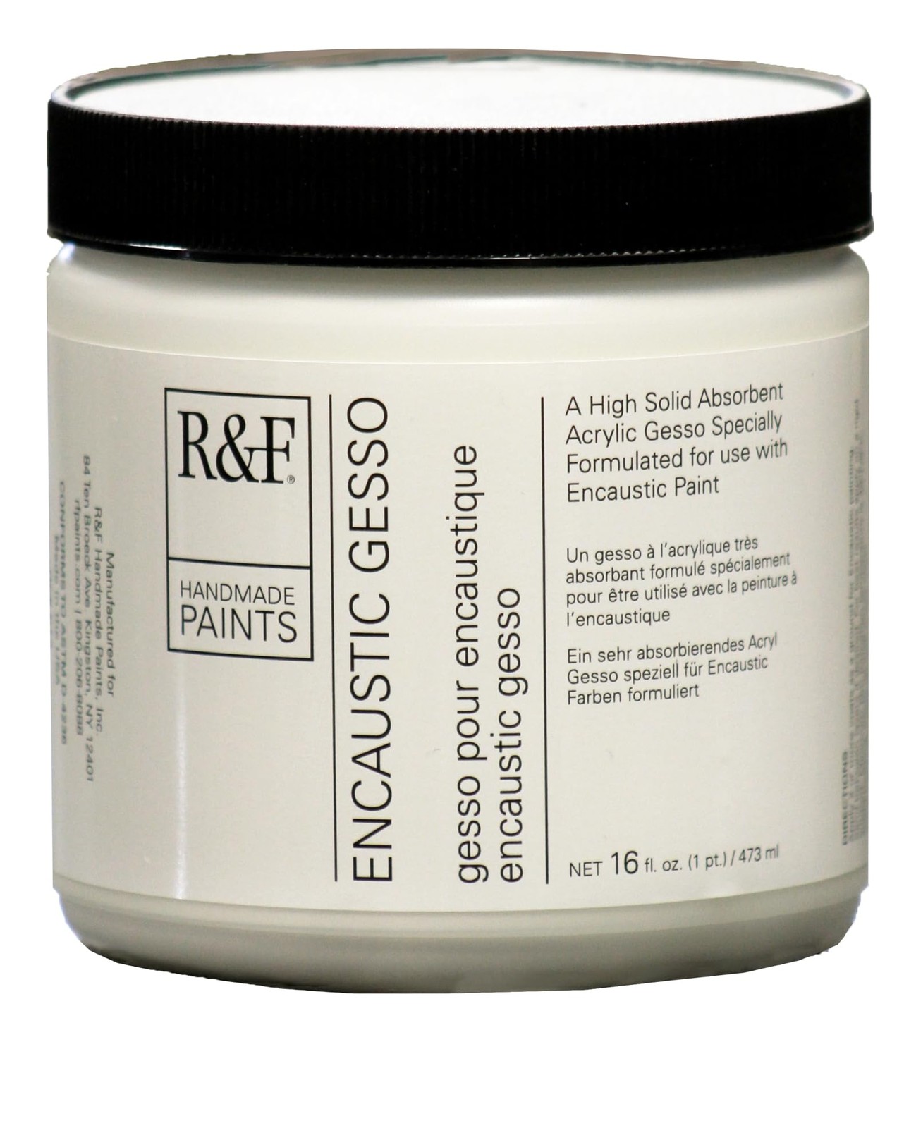 Handmade Paints Encaustic Gesso, 16-Ounce