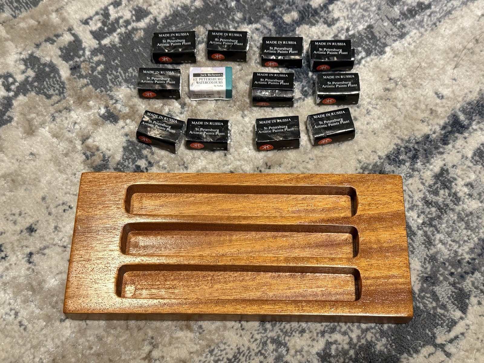 Vintage Watercolor Pochade Paint Box