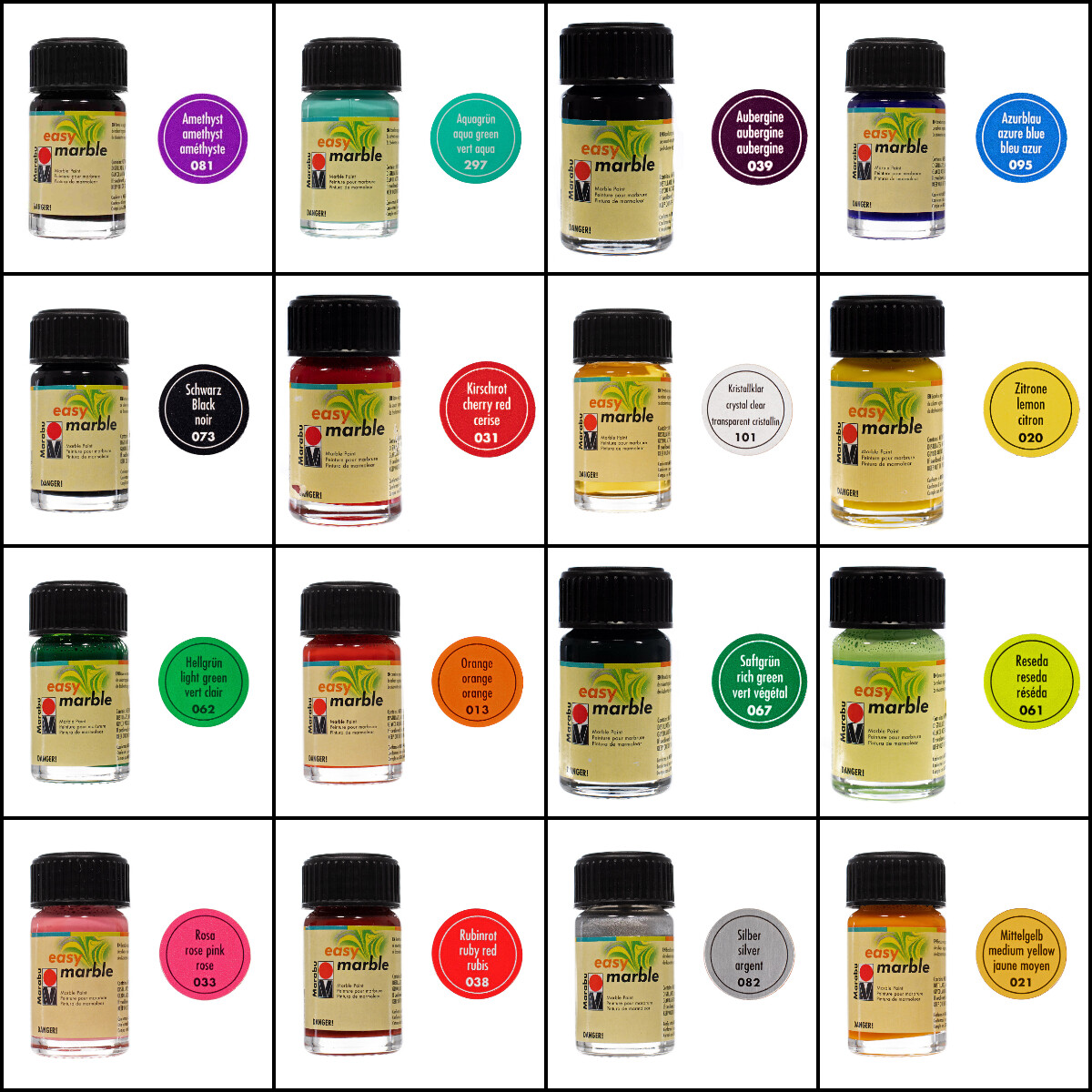 Craft County Marble Paint 15mL  Paint Ceramics, Paper, & Glass – Just Add Water